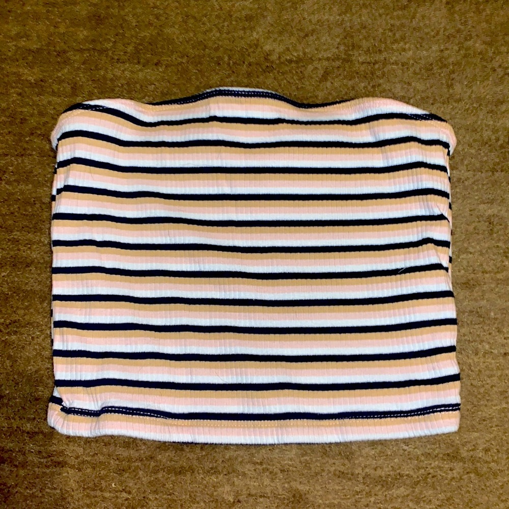 Hollister Striped Tube Top Size Medium
